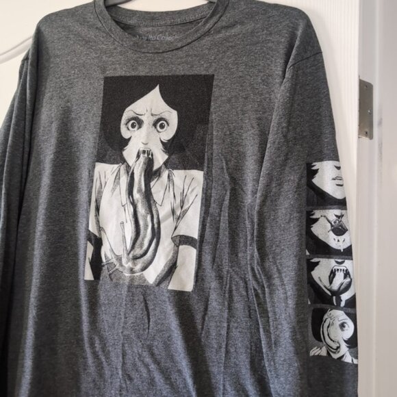 Junji Ito Collection Slug Girl Manga Anime Japanese Long-Sleeve Men's T-Shirt L - Picture 7 of 12